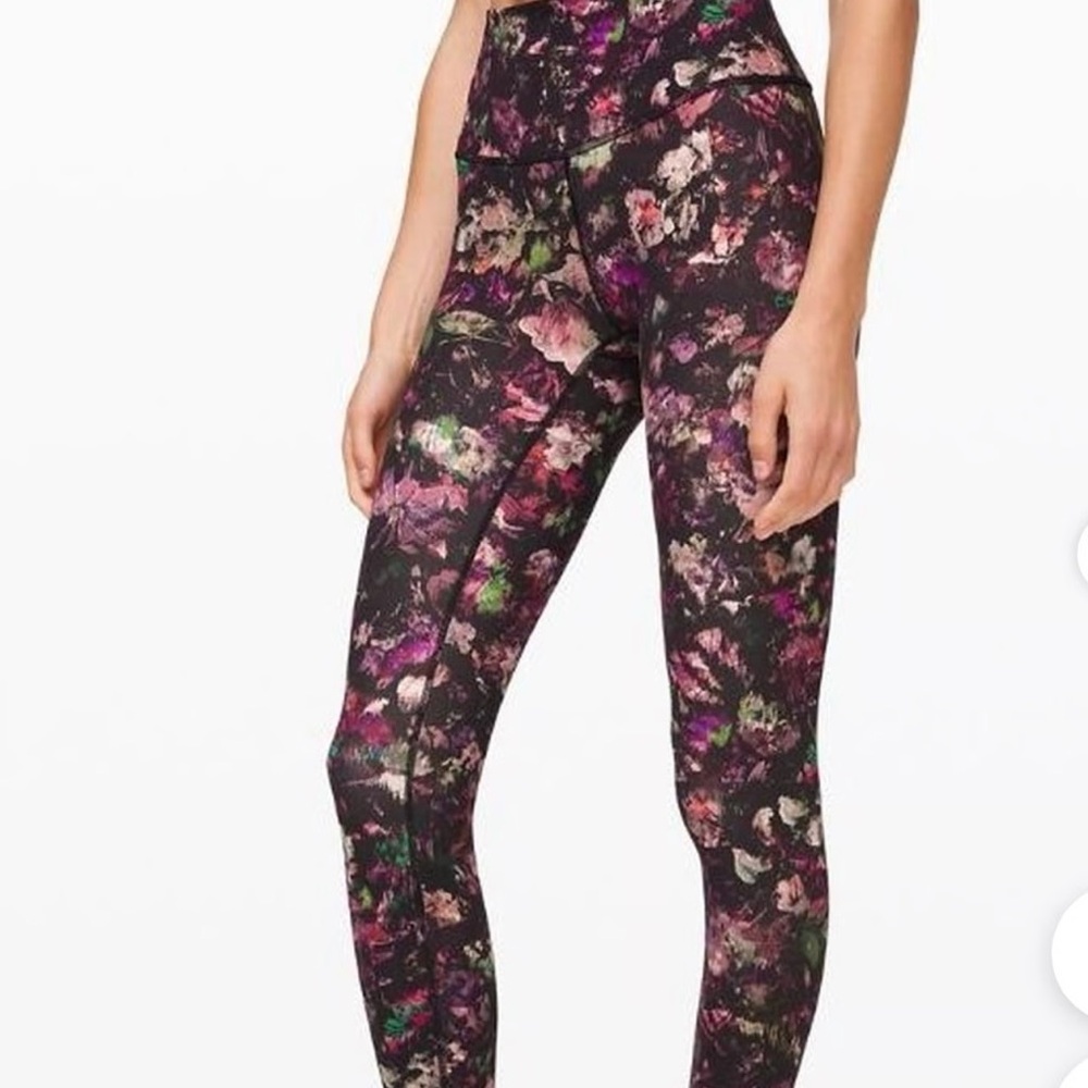 lululemon athletica Multicolor Floral Leggings